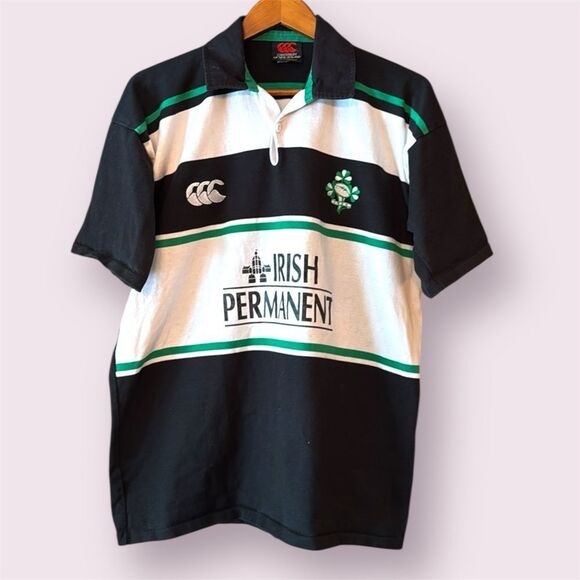 CANTERBURY OF NEW ZEALAND Vintage Irish Permanent Rugby Shirt - Picture 1 of 10